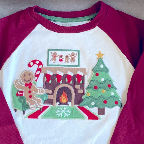 Christmas Long Sleeve Tee - Size 4T
Gingerbread and Christmas Tree - Picture 1 of 4